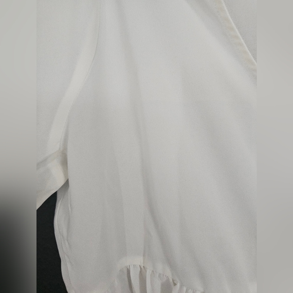 ZENANA Flowing White Top - Picture 4 of 6